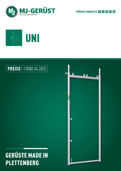 MJ UNI Preisliste DE