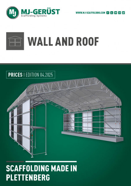 MJ Wand und Dach Preisliste EN