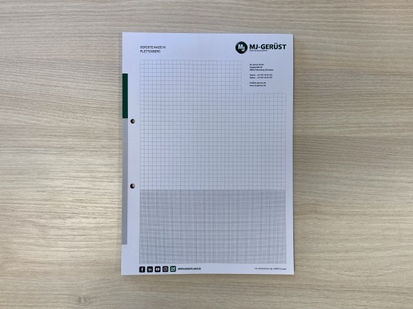 MJ Gesprächsnotiz Block A4