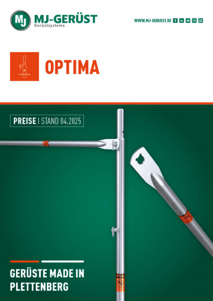 MJ OPTIMA Preisliste DE