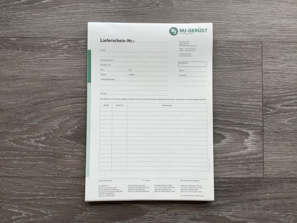 MJ Lieferschein SD-Satz