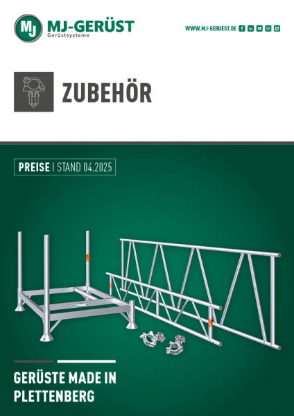 MJ Zubehör Preisliste DE