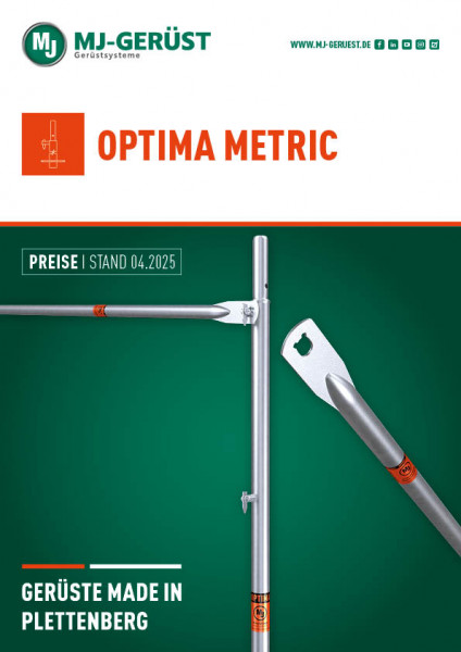MJ OPTIMA METRIC Preisliste DE