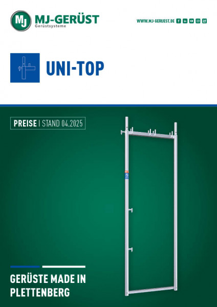 MJ UNI TOP Preisliste DE